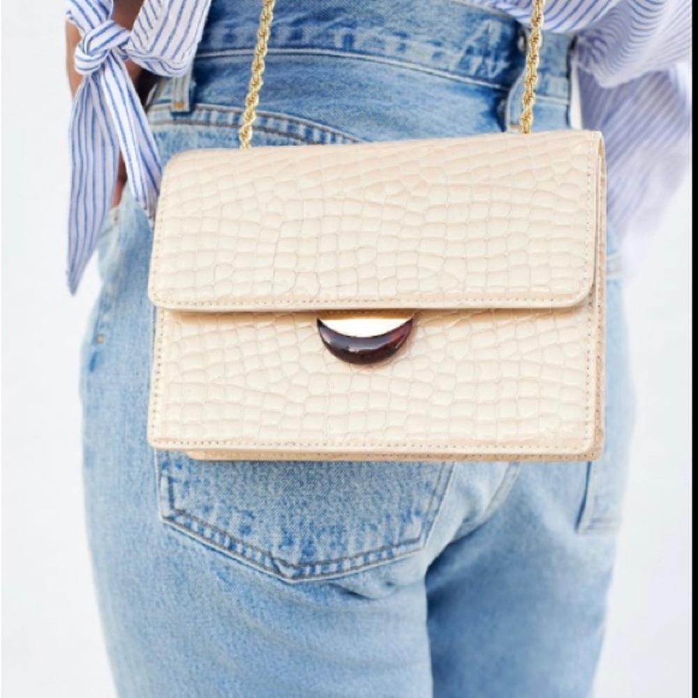 Brand new Loeffler Randall Amina Leather Embossed Crossbody Bag